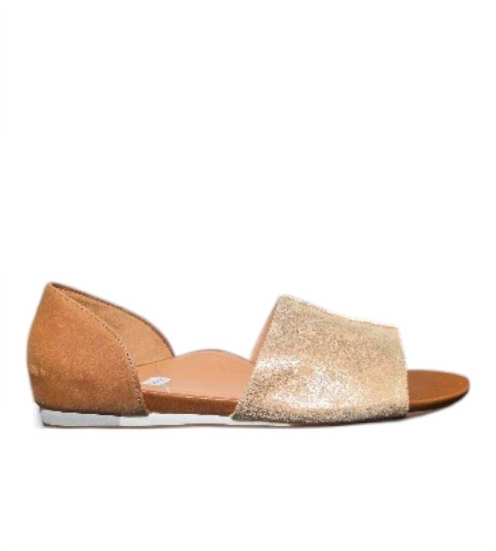 NEW SAVA women's catera flat sandals in rose gold